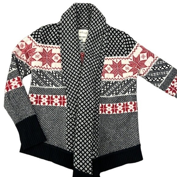 Telluride clothing company Lambswool blend open front Cardigan - Picture 1 of 5